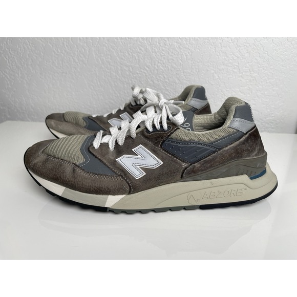 New Balance 998 Shoes Mens Size 11.5 Gray Suede Made In USASneakers